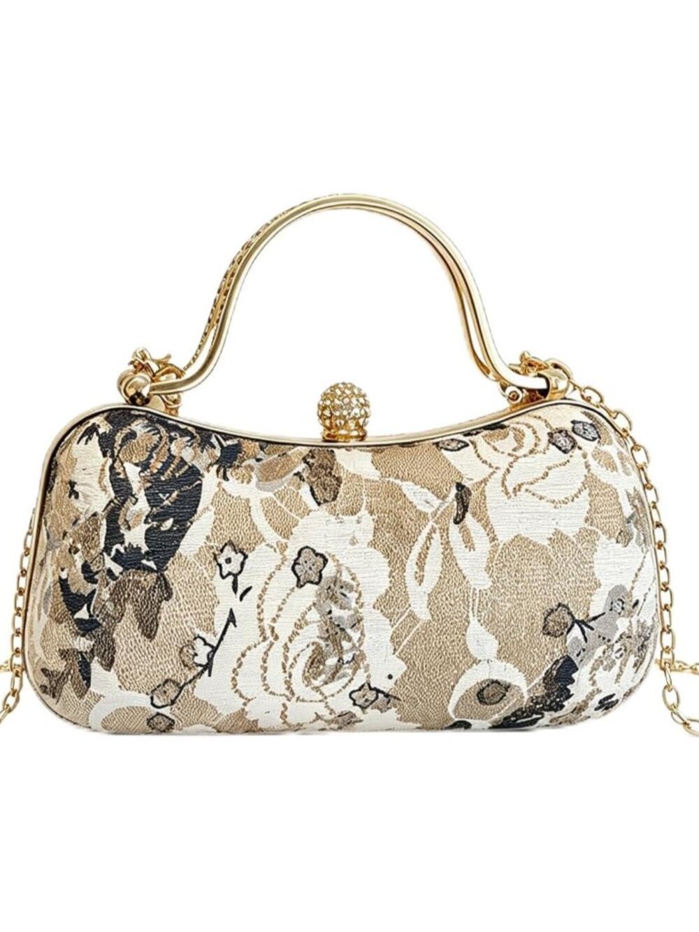 Women's Evening Handbag, Vintage Elegant Embroidery Floral Clutch Purse, Crossbo